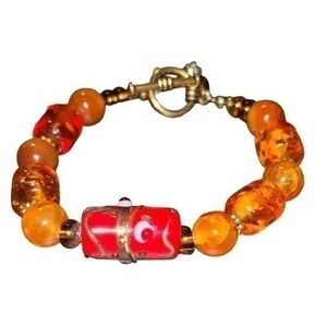 Dark Orange Multi Bead
Bracelet